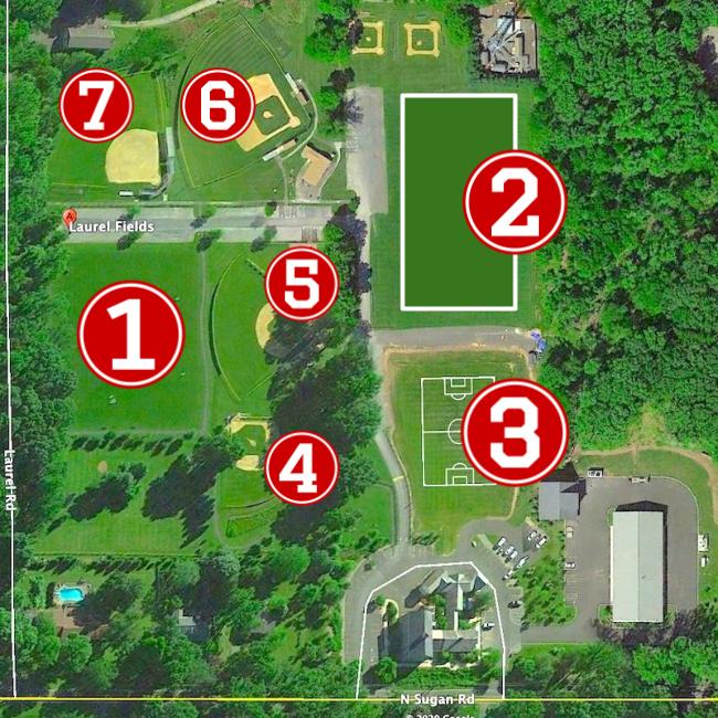 Laurel Park Field Map